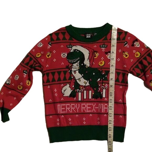 Disney Pixar Toy Story, Christmas REX Sweater, Size: 4T, Color: Multicolor - Picture 8 of 9